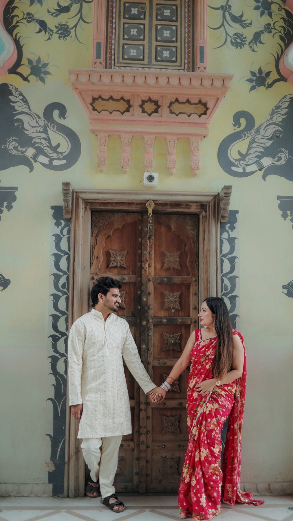 Rajasthani haveli couple portrait reel