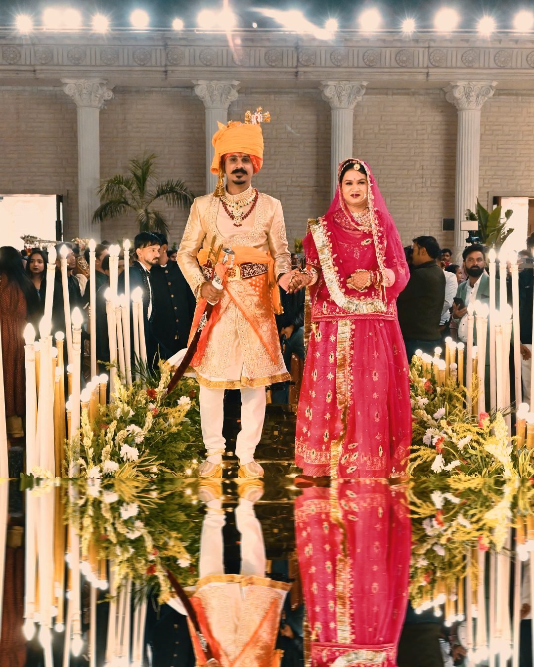 Wedding couple portrait